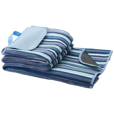 Riviera waterdicht picknickkleed - Wit, Blauw