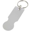 Rhea winkelwagen sleutelhanger - Zilver
