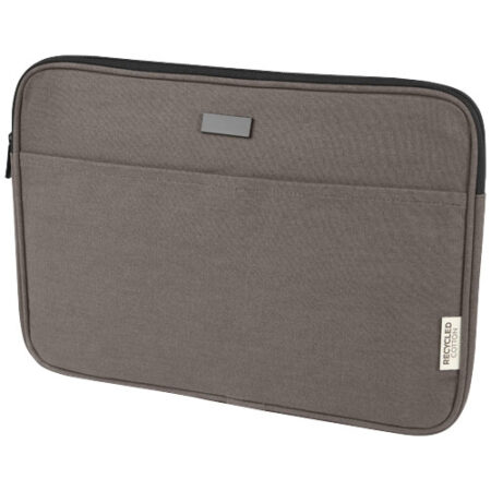Joey 14 inch GRS gerecyclede canvas laptophoes, 2 l - Grijs